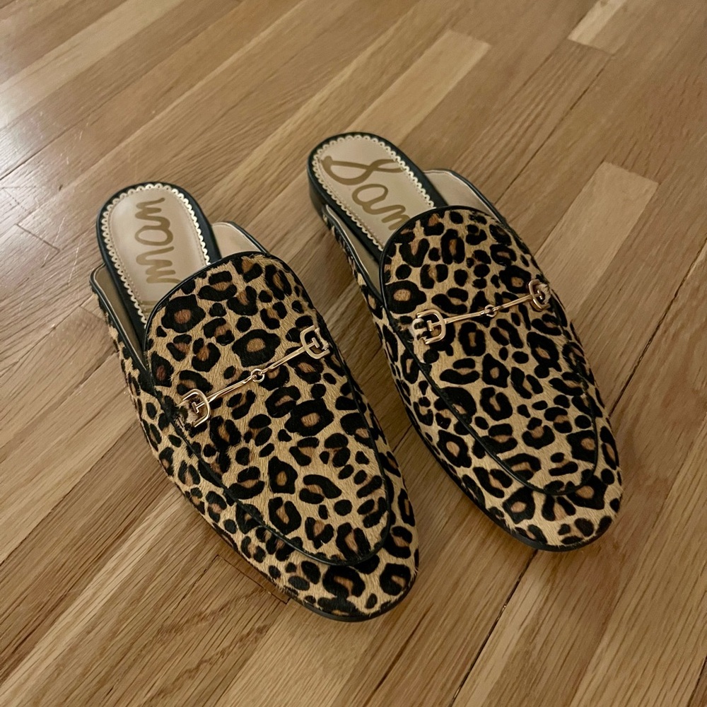 Sam Edelman Linnie Bit Leopard Print Mules